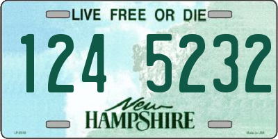 NH license plate 1245232