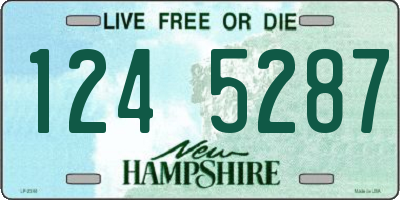 NH license plate 1245287