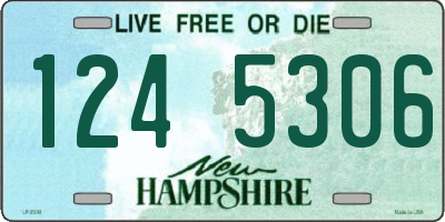 NH license plate 1245306