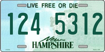 NH license plate 1245312