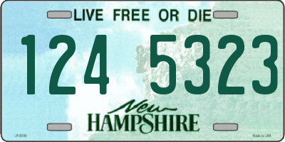 NH license plate 1245323