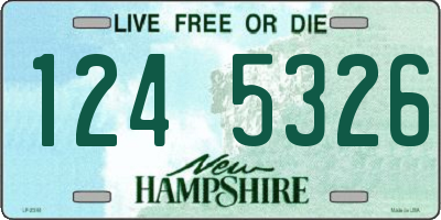 NH license plate 1245326