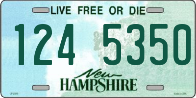 NH license plate 1245350