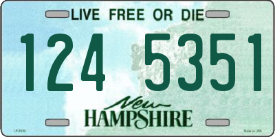 NH license plate 1245351