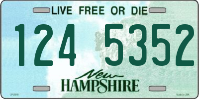 NH license plate 1245352