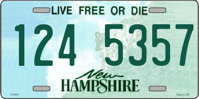 NH license plate 1245357