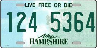 NH license plate 1245364