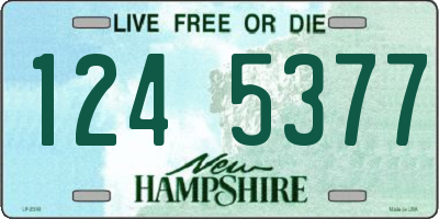 NH license plate 1245377