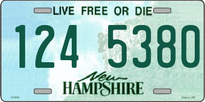 NH license plate 1245380