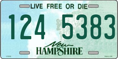 NH license plate 1245383