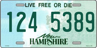 NH license plate 1245389