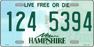 NH license plate 1245394