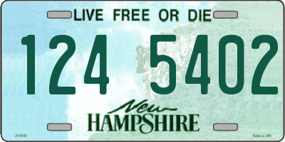 NH license plate 1245402