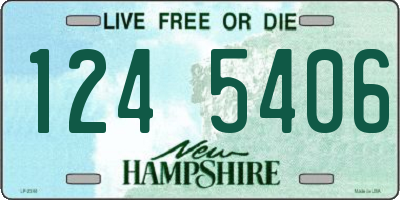 NH license plate 1245406