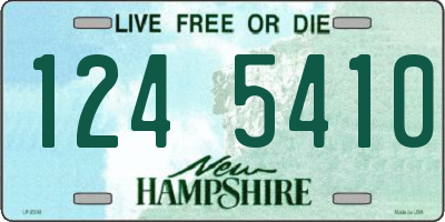 NH license plate 1245410