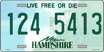 NH license plate 1245413