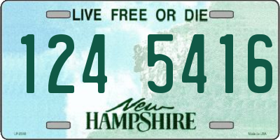 NH license plate 1245416