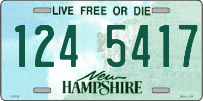 NH license plate 1245417