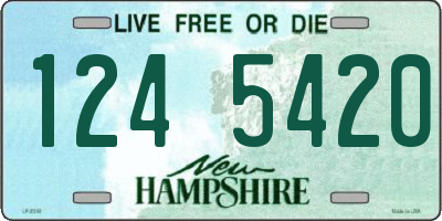 NH license plate 1245420