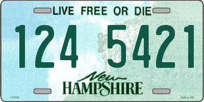 NH license plate 1245421