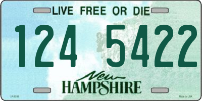 NH license plate 1245422