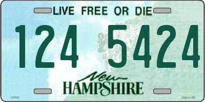 NH license plate 1245424