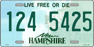 NH license plate 1245425
