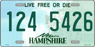 NH license plate 1245426