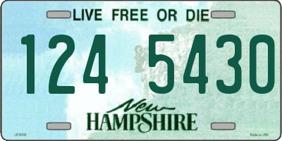 NH license plate 1245430