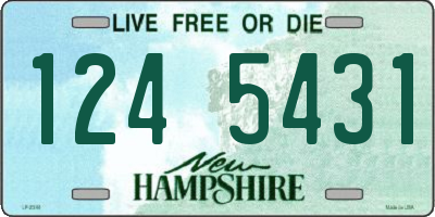 NH license plate 1245431