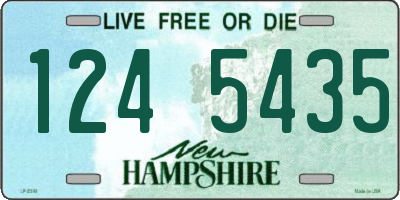 NH license plate 1245435