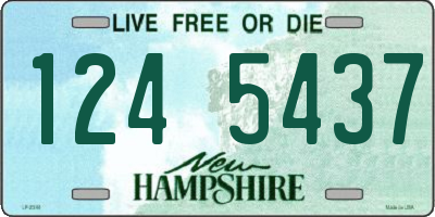 NH license plate 1245437