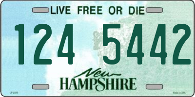 NH license plate 1245442