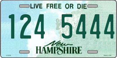 NH license plate 1245444