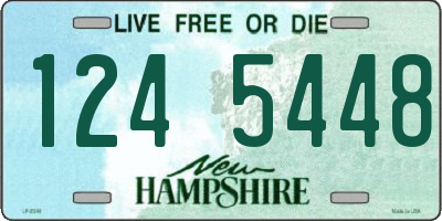 NH license plate 1245448