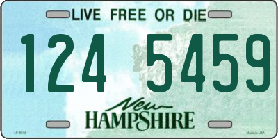 NH license plate 1245459