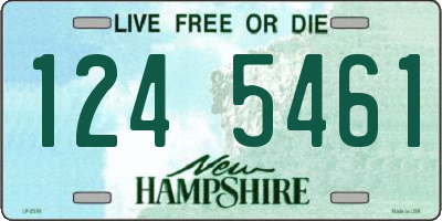 NH license plate 1245461