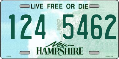 NH license plate 1245462