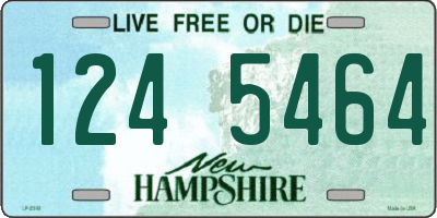 NH license plate 1245464