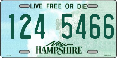 NH license plate 1245466