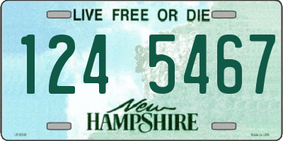 NH license plate 1245467