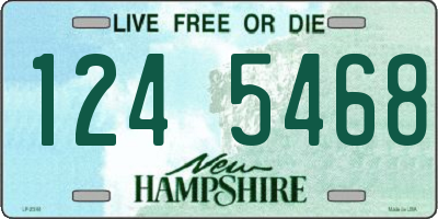 NH license plate 1245468