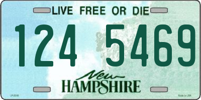 NH license plate 1245469