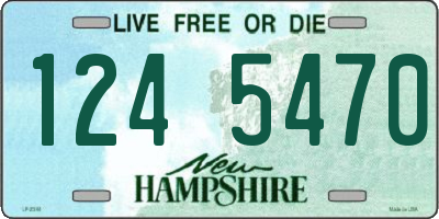 NH license plate 1245470