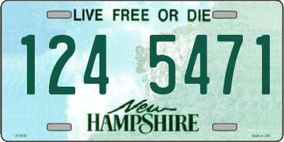 NH license plate 1245471