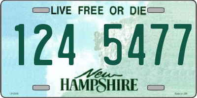 NH license plate 1245477