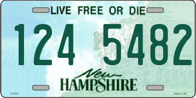 NH license plate 1245482