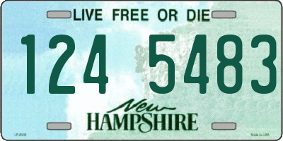NH license plate 1245483