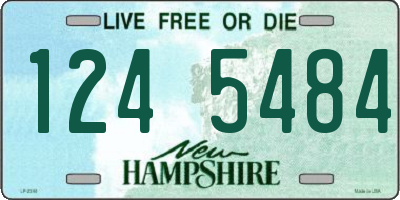 NH license plate 1245484