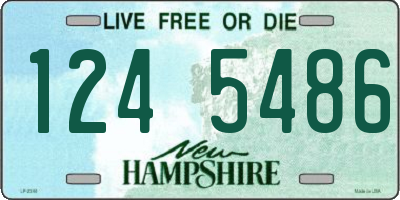 NH license plate 1245486